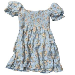 • American Eagle babydoll mini dress blue xsmall